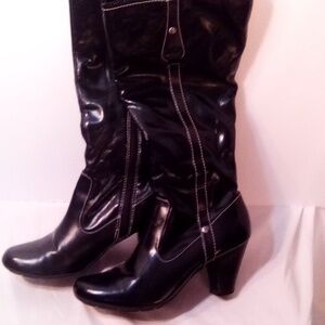 Women's vinyl boots
